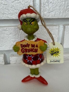 Jim Shore The Grinch Hanging Ornament - New With Tag